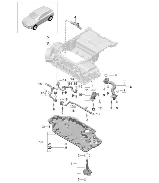 Diagram 104-060 Porsche Cayenne Turbo E-Hybrid Coupé con pacchetto GT V8 4.0 739 CV 