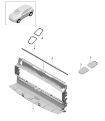 Luftführung 95B.1 Macan 2014-18