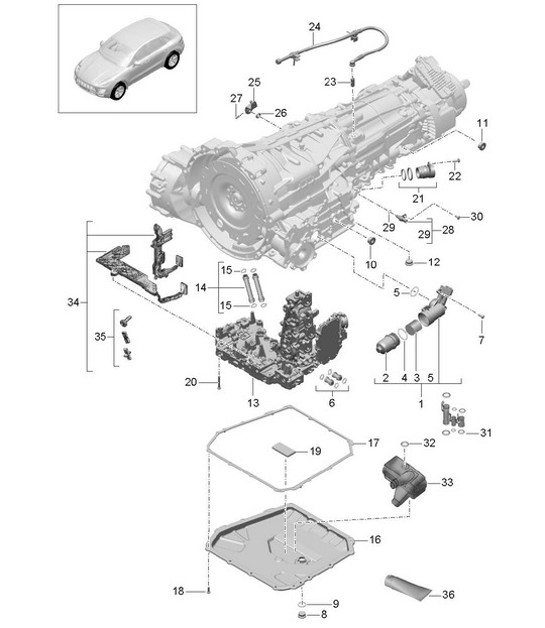 Diagram 320-010 Porsche 996 C4 3.6L 09/01-2005 传播
