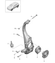 Supporto girevole/Mozzo ruota 95B.1 Macan 2014-18