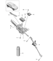 Stuurkolom / Tussenstuuras 95B.1 Macan 2014-18