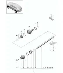 传动轴 95B.1 Macan 2014-18