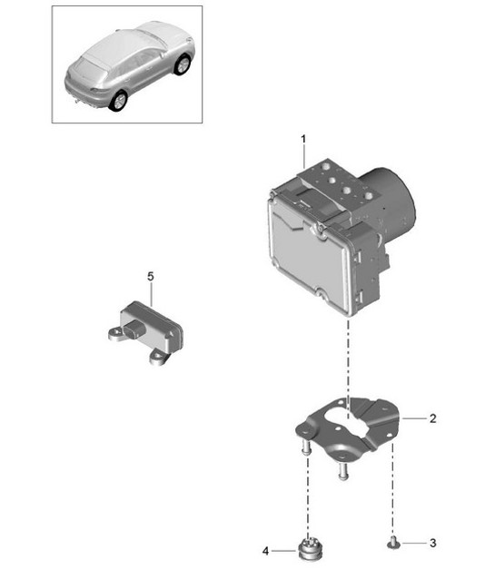 Diagram 605-000 Porsche Cayenne V6 3.0L Diesel 245PS Räder, Bremsen