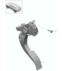 Accelerator pedal / Throttle control 95B.1 Macan 2014-18