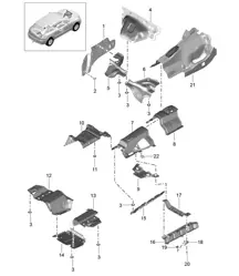 装饰件 / 隔热 / 车身底部 95B.1 Macan 2014-18