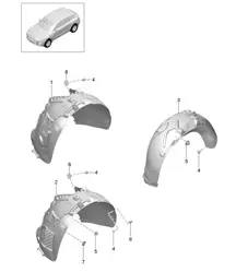 Trim / Wheel housing 95B.1 Macan 2014-18