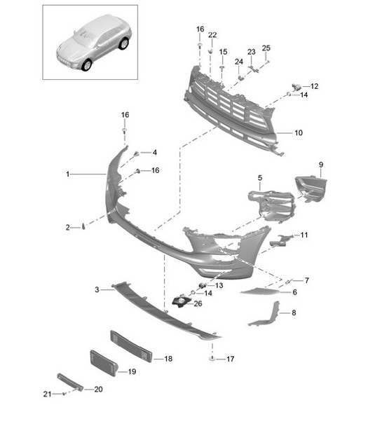 Diagram 802-002 Porsche Cayenne Turbo / Turbo S 4.8L 2007>> Carrozzeria