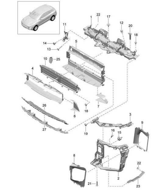 Diagram 802-010 Porsche Cayenne S Coupé V8 4.0L 474CV 