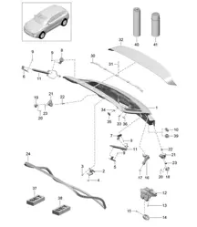 后盖 95B.1 Macan 2014-18