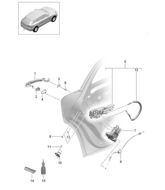 Diagram 804-015 Porsche Cayenne 3.6L 2007>> Body