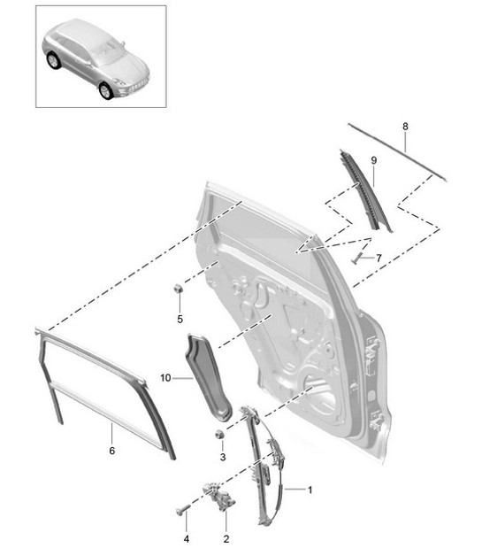 Diagram 804-040 Porsche Macan (95B) MK2 2019-2021 