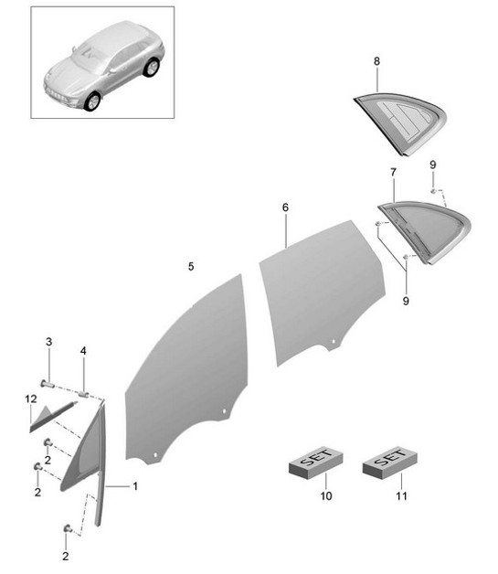 Diagram 805-005 Porsche 992 (911) Dakar 3.0L 