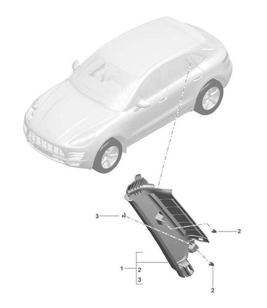 Diagram 807-023 Porsche Boxster 986/987/981 (1997-2016) Karosserie