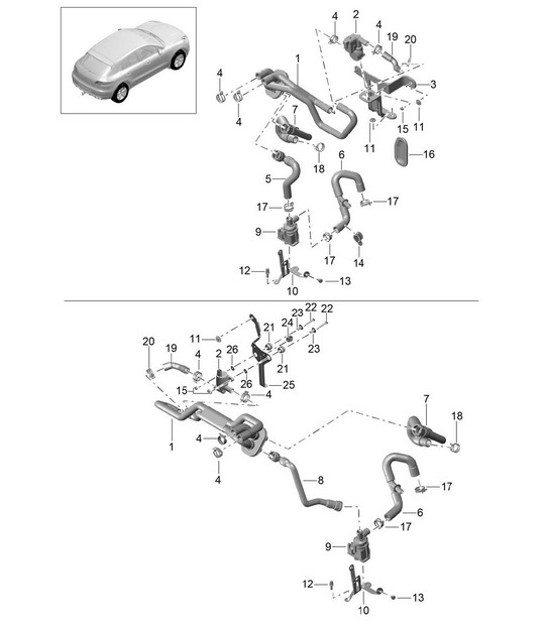 Diagram 813-005 Porsche Cayenne 3.2L V6 2003>> Body