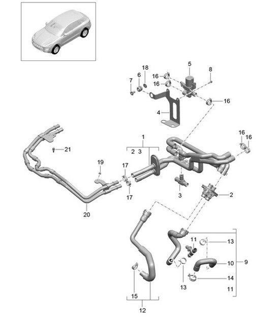 Diagram 813-015 Porsche Boxster 718 (982) 2017>> Body