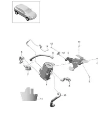 Standkachel / Accessoires 95B.1 Macan 2014-18