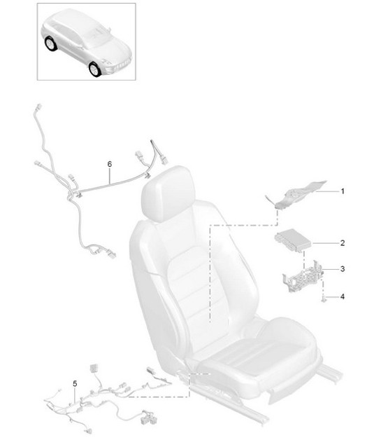 Diagram 817-015 Porsche 991 Carrera 4 3.0L (370 Bhp) Body