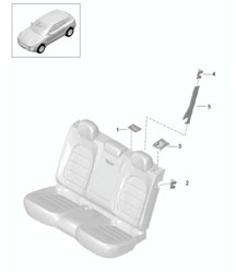 Seat and backrest surface / Accessories / Trim 95B.1 Macan 2014-18