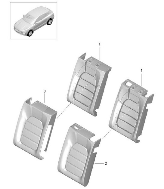 Diagram 817-045 Porsche Cayman S 3.4L 987C 2005-08 Body