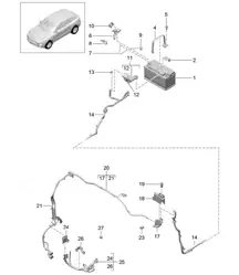 Battery / Wire set 95B.1 Macan 2014-18