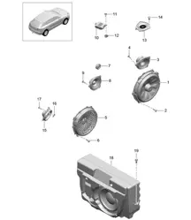 扬声器 95B.1 Macan 2014-18