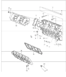 camshaft housing 964 M64.01/02/03 and M64.50 1989-94