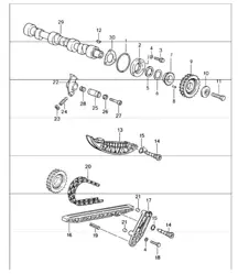 valve control left 964 M64.01/02/03 and M64.50 1989-94