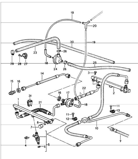 Diagram 107-05 Porsche Panamera Turbo V8 4.8L (520Hp) Engine