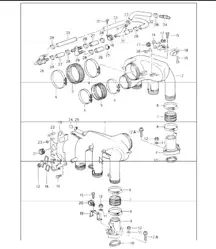 l-jetronic: intake distributor 964  M64.01/02/03 1989-94
