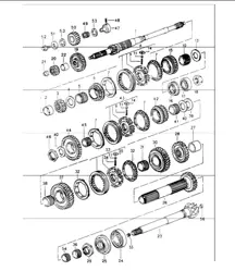 gears and shafts 964 G64.00/01/02 1989-94