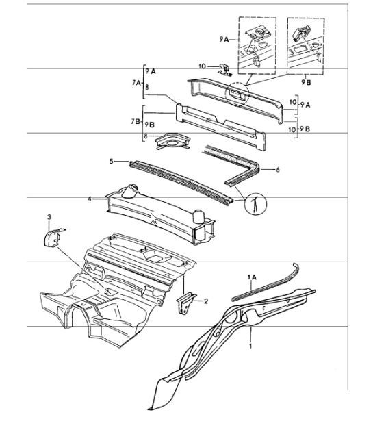 Diagram 801-15 Porsche 卡宴 3.2L V6 2003 年>>  车身