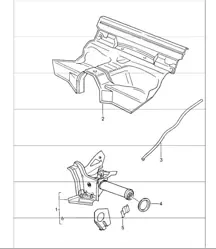 rear-axle cross-tube 964 1989-94