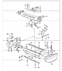 bumper rear 964 1989-94
