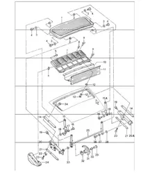 rear spoiler 964 CARRERA 2/4, CARRERA RS, TURBO-LOOK 1989-94