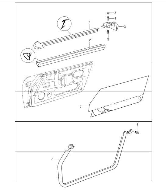 Diagram 804-03 Porsche 卡宴 9PA (955) 2003-2006  车身