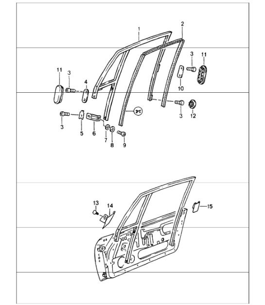 Diagram 804-15 Porsche 911 1975-1977 3.0L 涡轮增压（930）  车身