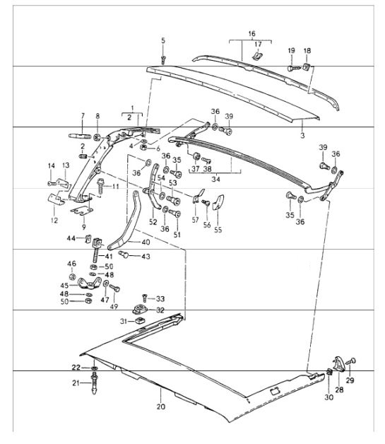 Diagram 811-12 Porsche Cayman 987C/981C (2005-2016) Body