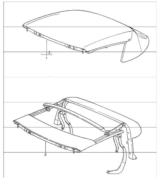 Diagram 811-20 Porsche Boxster 986/987/981 (1997-2016) Body