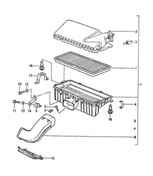 Filtro de aire (modelo: M44.43/44) 968 1992-95