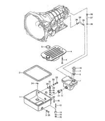 Tiptronic / Coppa dell'olio / Filtro dell'olio (Modello: A44.00) 968 1992-95