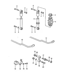 Vibration damper / Stabiliser 968 1992-95