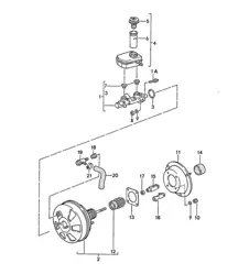 Maître-cylindre de frein / Servofrein / Vase d'expansion 968 1992-95