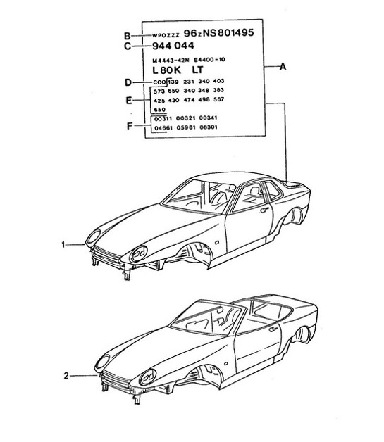 Diagram 801-000 Porsche Cayenne Turbo E-Hybrid Coupe with GT Package V8 4.0 739Hp 