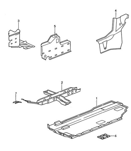 Diagram 801-007 Porsche Cayman 987C/981C (2005-2016) Body