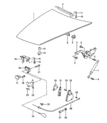 Tapa delantera/actuador 968 1992-95