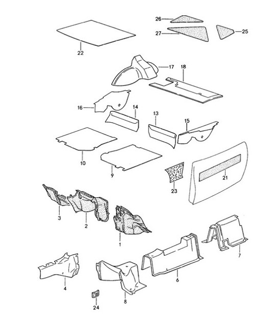 Diagram 807-000 Porsche 911 & 912 (1965-1989) Body