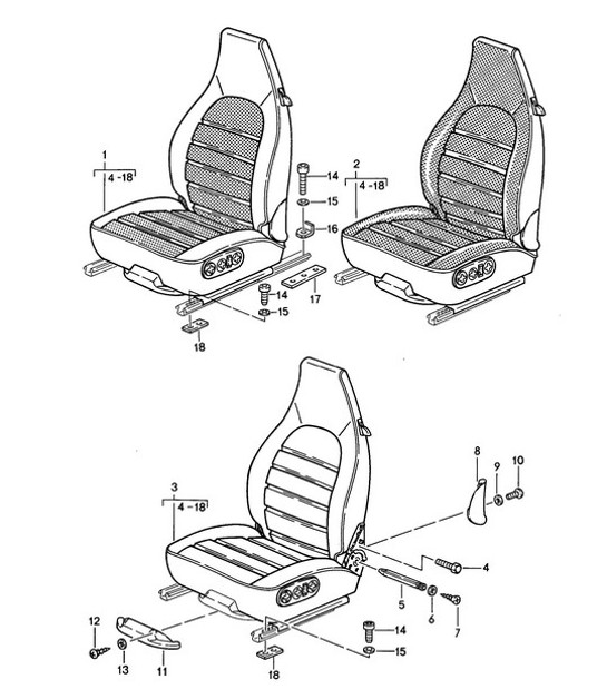 Diagram 808-000 Porsche 911 & 912 (1965-1989) Body