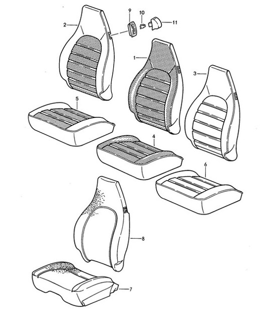 Diagram 808-005 Porsche 911 & 912 (1965-1989) Body