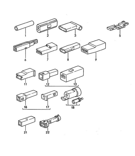 Diagram 902-054 Porsche 911 & 912 (1965-1989) Electrical equipment