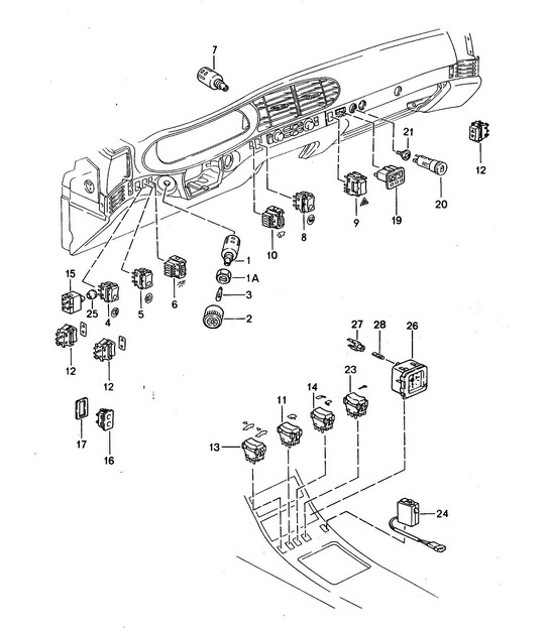 Diagram 903-000 Porsche 914 (1970-1976) Materiale elettrico